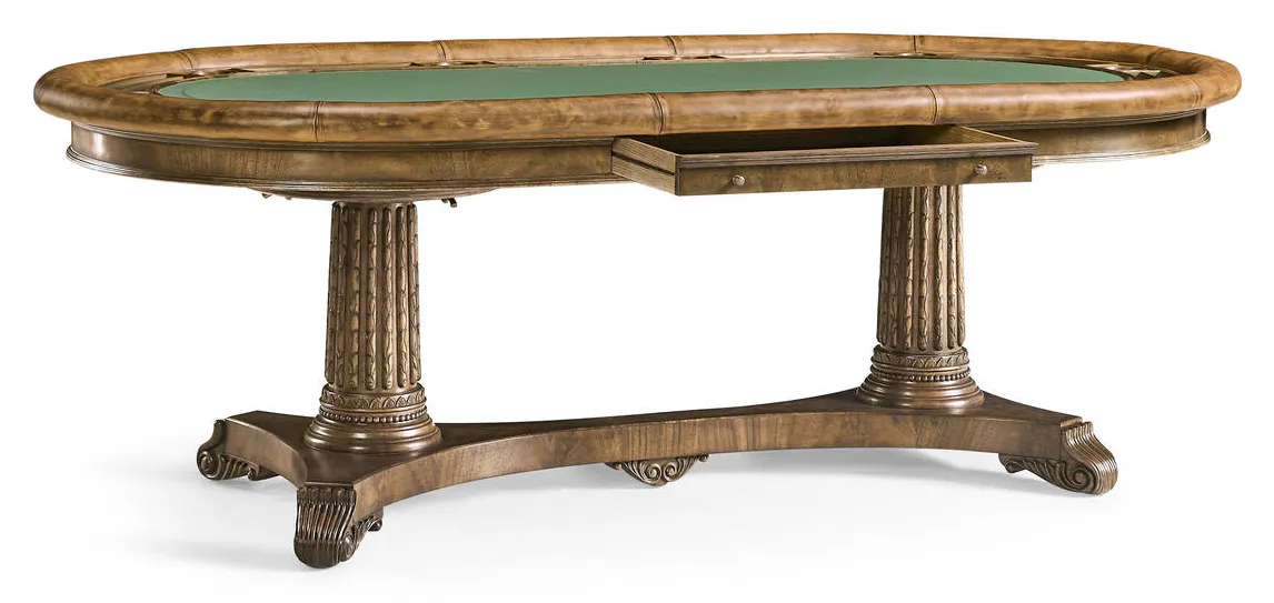 Jonathan Charles 493199-MBL Light Mahogany Poker Table Jonathan Charles 493199-MBL Light Mahogany Poker Table