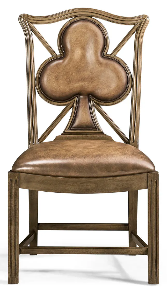 Jonathan Charles 493360-SC-MBL-L041 Playing Card Club Side Chair Jonathan Charles 493360-SC-MBL-L041 Playing Card Club Side Chair