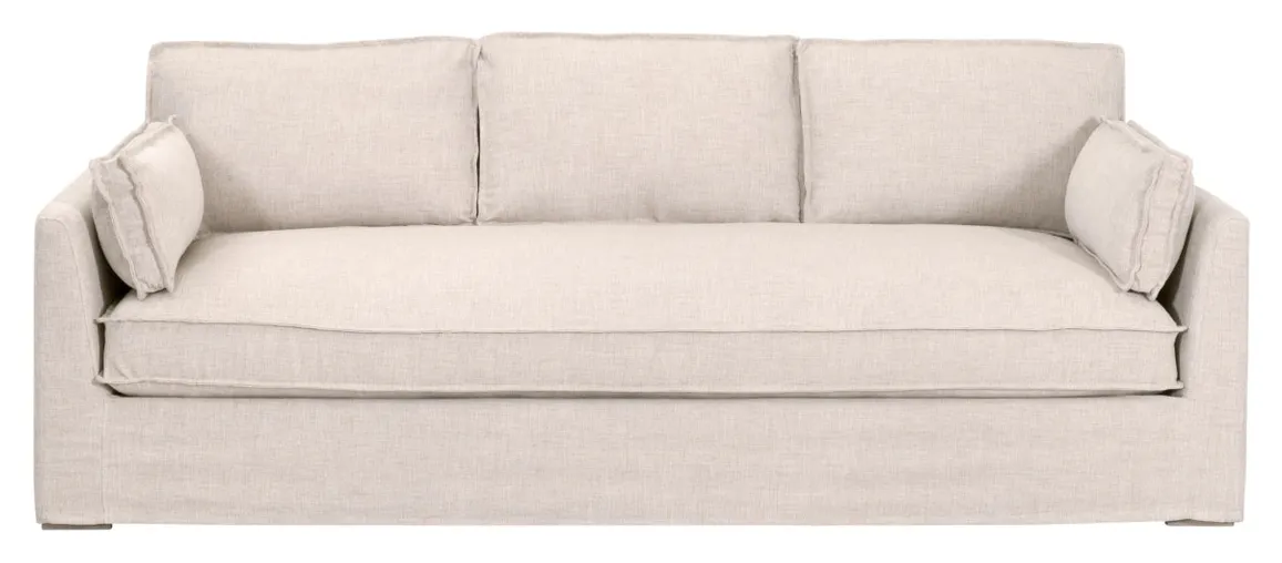 Essentials For Living 6726-3.ATWN Thea Outdoor 90 inch Taper Arm Slipcover Sofa Essentials For Living 6726-3.ATWN Thea Outdoor 90 inch Taper Arm Slipcover Sofa
