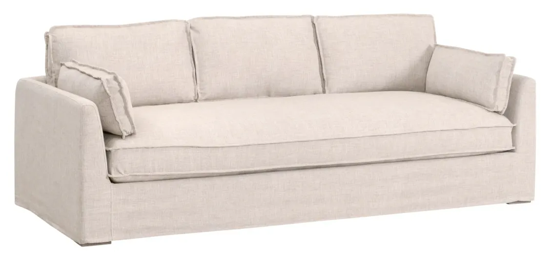 Essentials For Living 6726-3.ATWN Thea Outdoor 90 inch Taper Arm Slipcover Sofa Essentials For Living 6726-3.ATWN Thea Outdoor 90 inch Taper Arm Slipcover Sofa