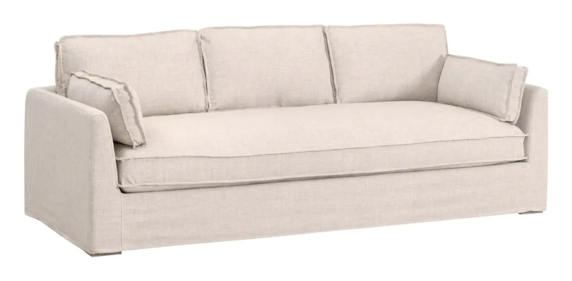 Essentials For Living 6726-3.ATWN Thea Outdoor 90 inch Taper Arm Slipcover Sofa Essentials For Living 6726-3.ATWN Thea Outdoor 90 inch Taper Arm Slipcover Sofa