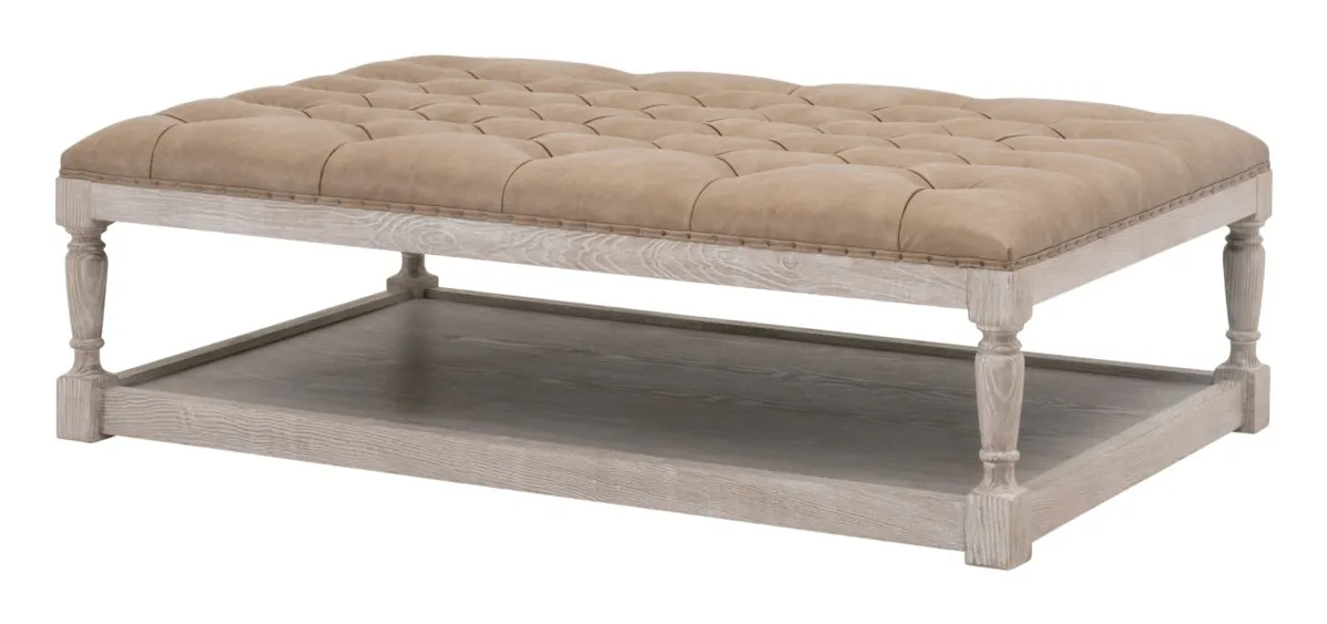 Essentials For Living 6429UP-RCT.IVT-BT/NG Townsend Tufted Upholstered Rectangle Coffee Table Essentials For Living 6429UP-RCT.IVT-BT/NG Townsend Tufted Upholstered Rectangle Coffee Table