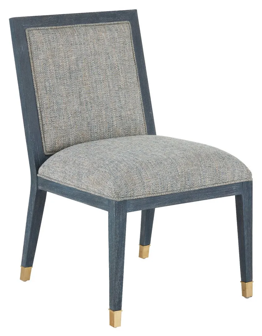 Currey and Company 7000-0872 Santos Vintage Navy Side Chair Barrett Dusk Currey and Company 7000-0872 Santos Vintage Navy Side Chair Barrett Dusk