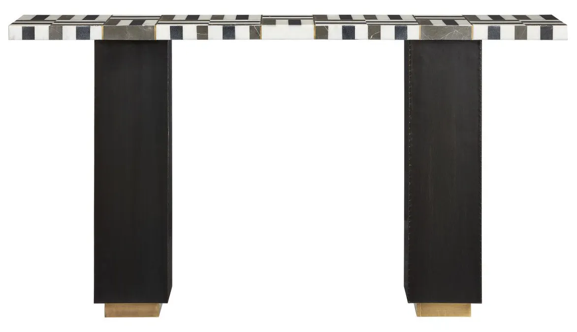 Currey and Company 3000-0240 Gentry Marble Console Table Currey and Company 3000-0240 Gentry Marble Console Table