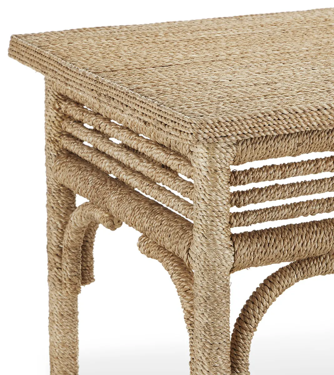 Currey and Company 3000-0246 Olisa Large Rope Console Table Currey and Company 3000-0246 Olisa Large Rope Console Table