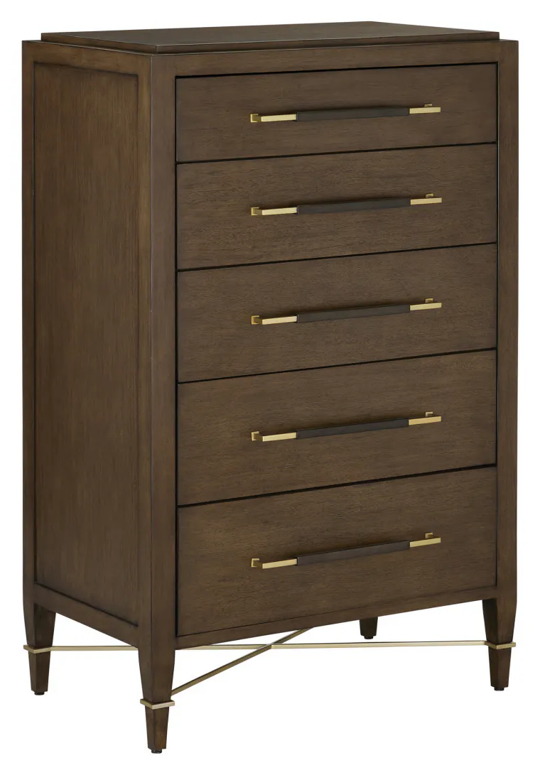 Currey and Company 3000-0249 Verona Chanterelle Five-Drawer Chest Currey and Company 3000-0249 Verona Chanterelle Five-Drawer Chest