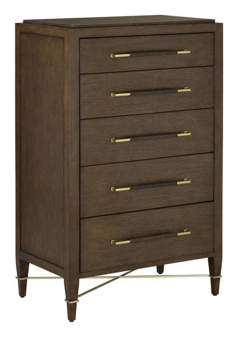Currey and Company 3000-0249 Verona Chanterelle Five-Drawer Chest Currey and Company 3000-0249 Verona Chanterelle Five-Drawer Chest