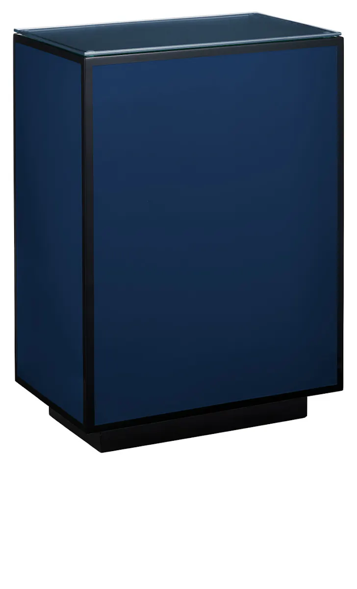 Currey and Company 3000-0314 Navy Lacquer Side Table Currey and Company 3000-0314 Navy Lacquer Side Table