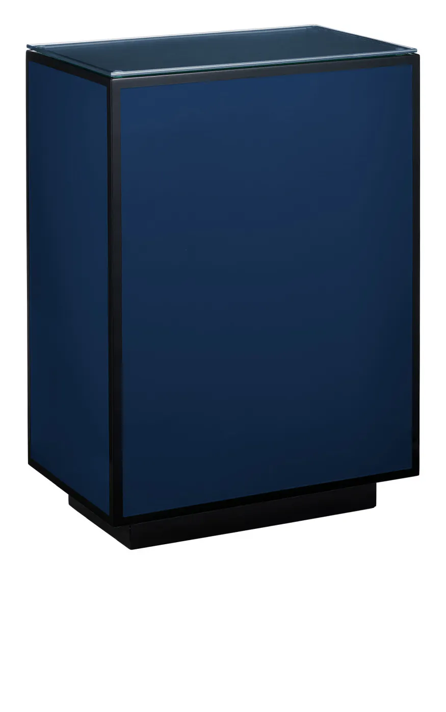 Currey and Company 3000-0314 Navy Lacquer Side Table Currey and Company 3000-0314 Navy Lacquer Side Table