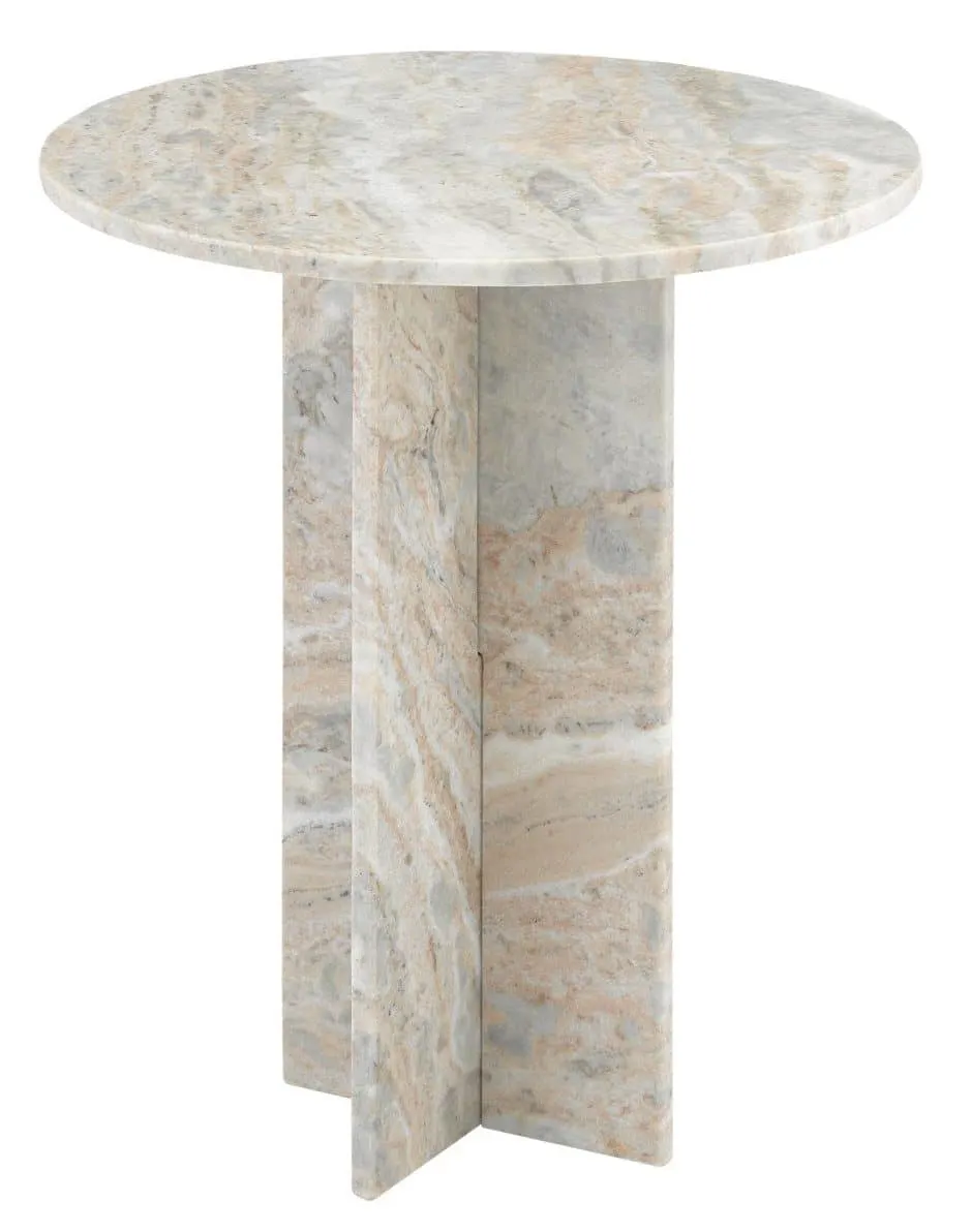 Currey and Company 3000-0183 Harmon Toronto Marble Accent Table