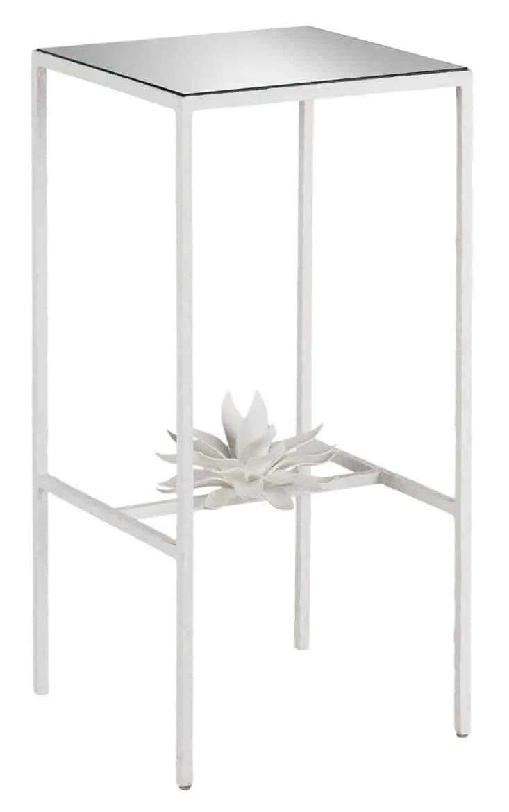 Currey and Company 4000-0166 Sisalana White Accent Table