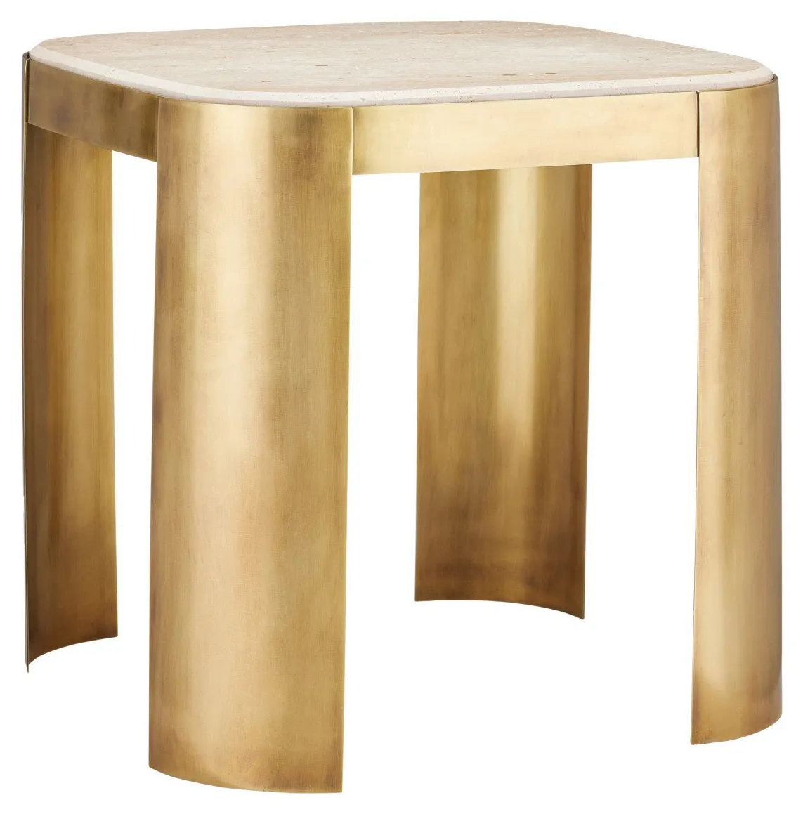 Currey and Company 4000-0161 Sev Travertine Accent Table Currey and Company 4000-0161 Sev Travertine Accent Table
