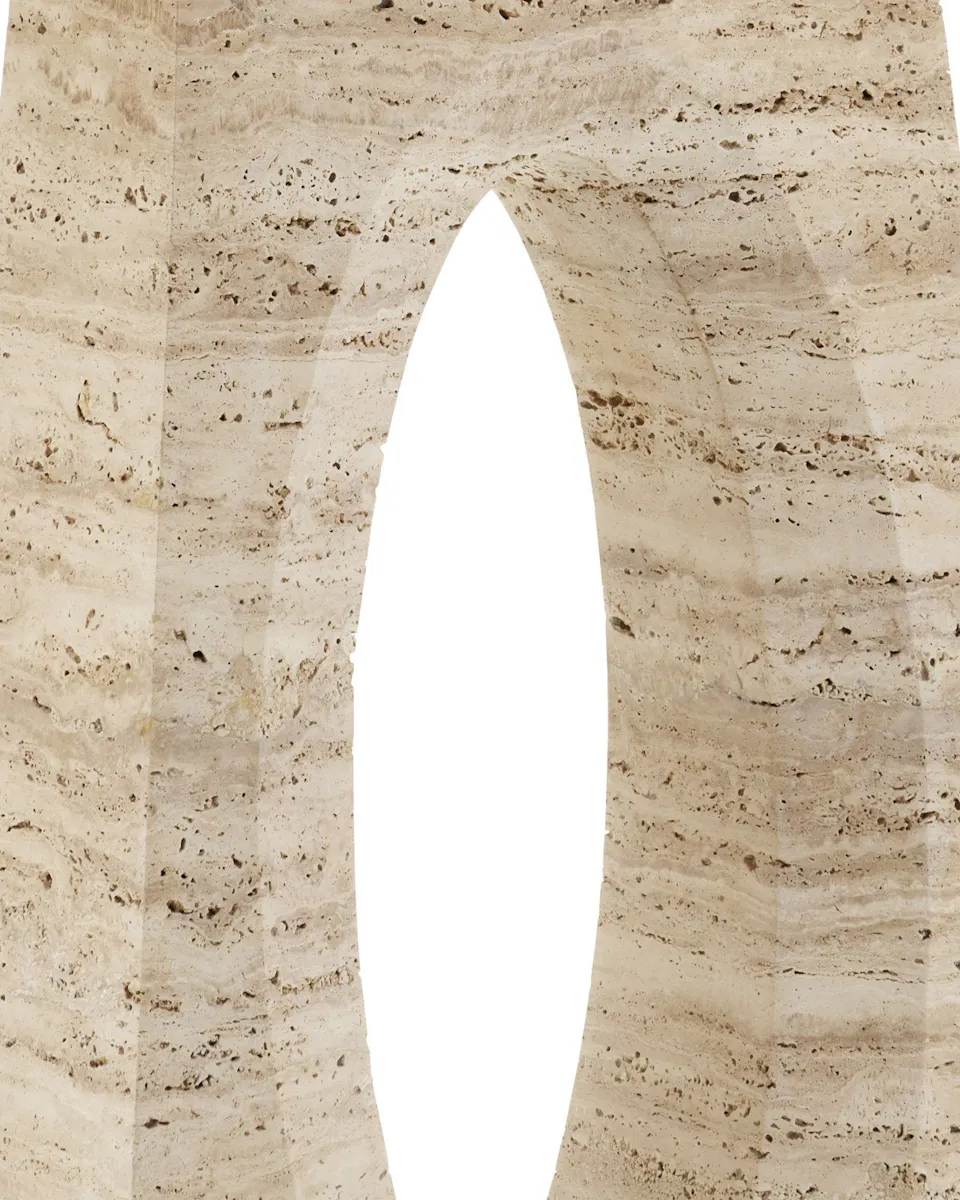 Currey and Company 3000-0286 Demi Travertine Console Table Currey and Company 3000-0286 Demi Travertine Console Table