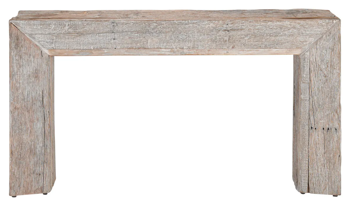 Currey and Company 3000-0170 Kanor Whitewash Console Table Currey and Company 3000-0170 Kanor Whitewash Console Table