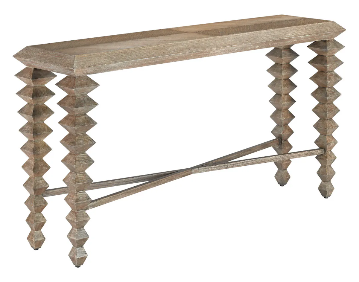 Currey and Company 3000-0161 Saranya Light Pepper Console Table Currey and Company 3000-0161 Saranya Light Pepper Console Table