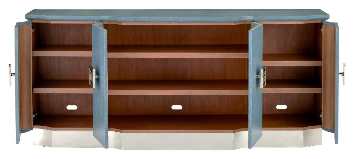 Currey and Company 3000-0281 Maya Blue Credenza Currey and Company 3000-0281 Maya Blue Credenza