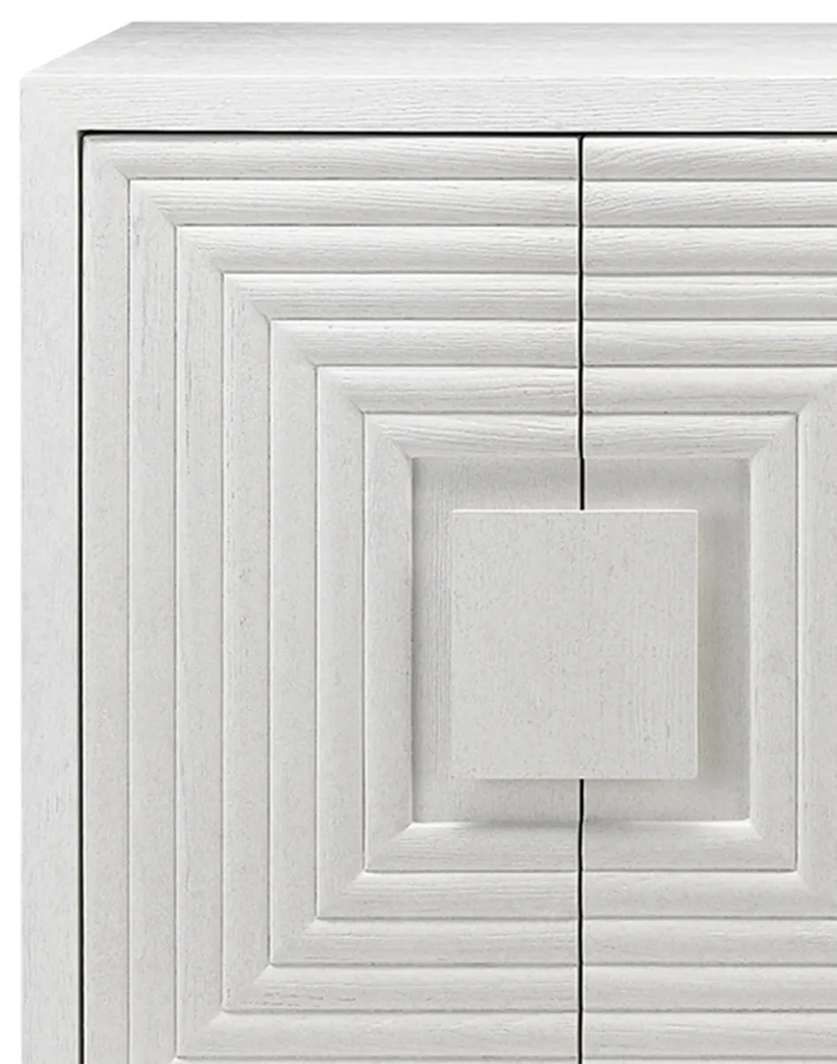 Currey and Company 3000-0152 Morombe White Credenza Currey and Company 3000-0152 Morombe White Credenza