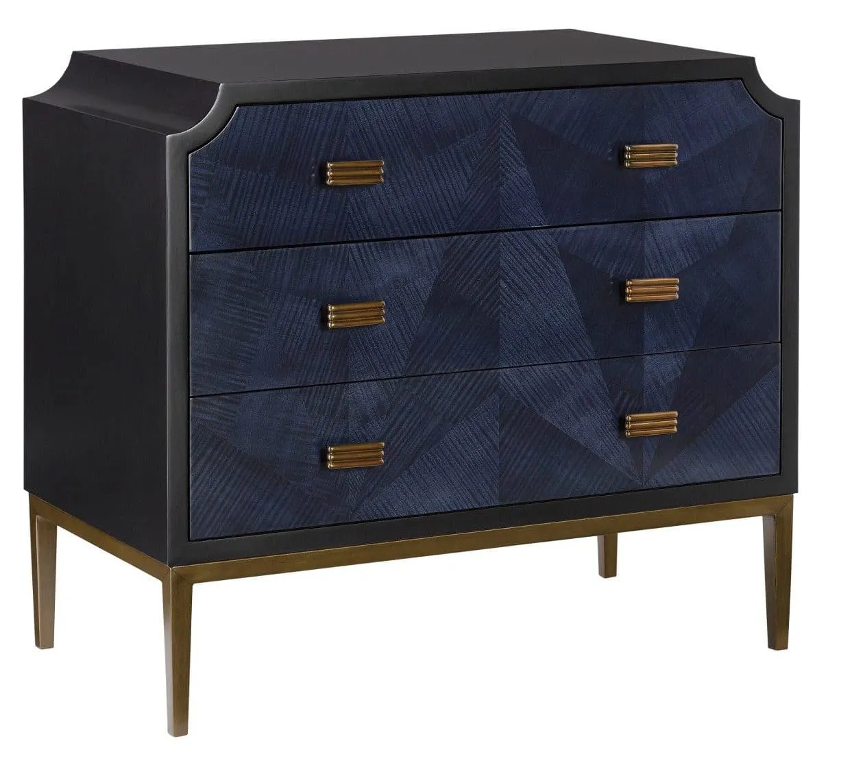 Currey and Company 3000-0124 Kallista Blue Chest