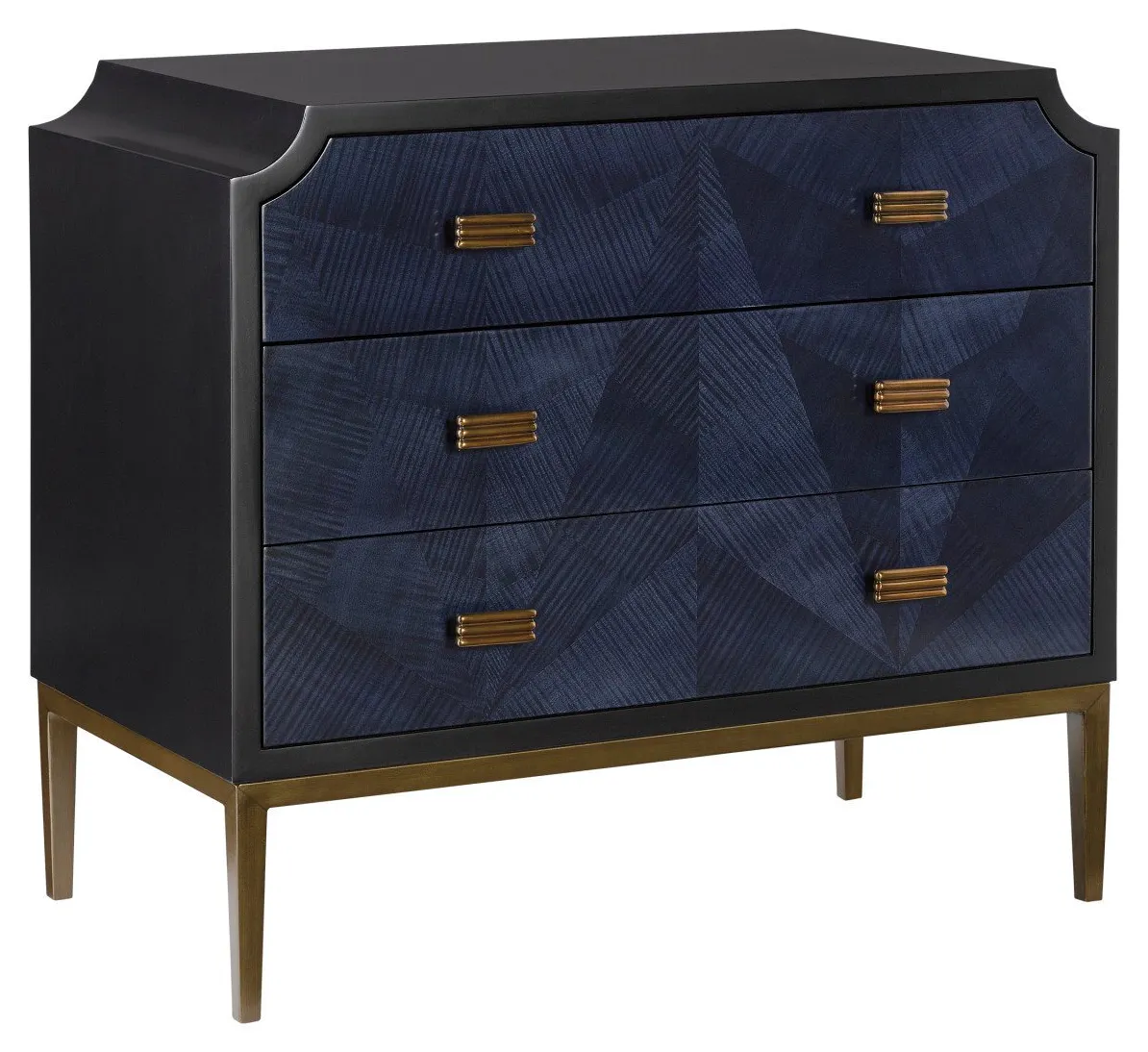 Currey and Company 3000-0124 Kallista Blue Chest Currey and Company 3000-0124 Kallista Blue Chest