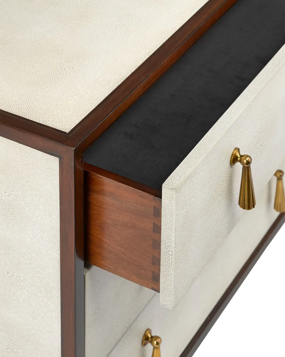 Currey and Company 3000-0141 Evie Shagreen Chest Currey and Company 3000-0141 Evie Shagreen Chest