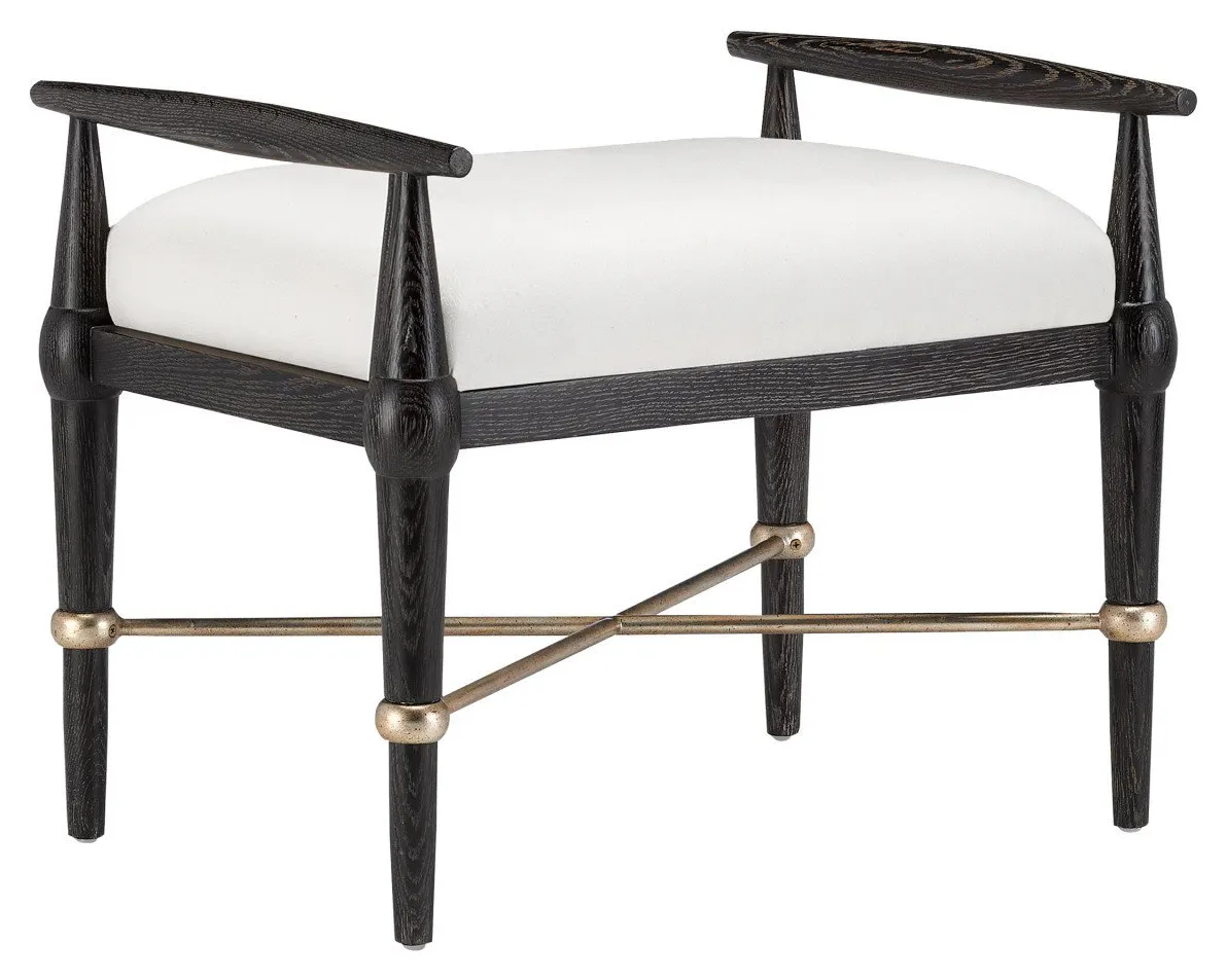 Currey and Company 7000-0061 Perrin Black Ottoman Muslin Currey and Company 7000-0061 Perrin Black Ottoman Muslin