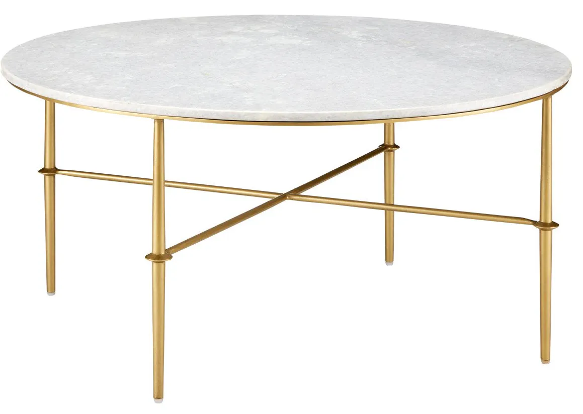 Currey and Company 4000-0145 Kira Marble Cocktail Table Currey and Company 4000-0145 Kira Marble Cocktail Table
