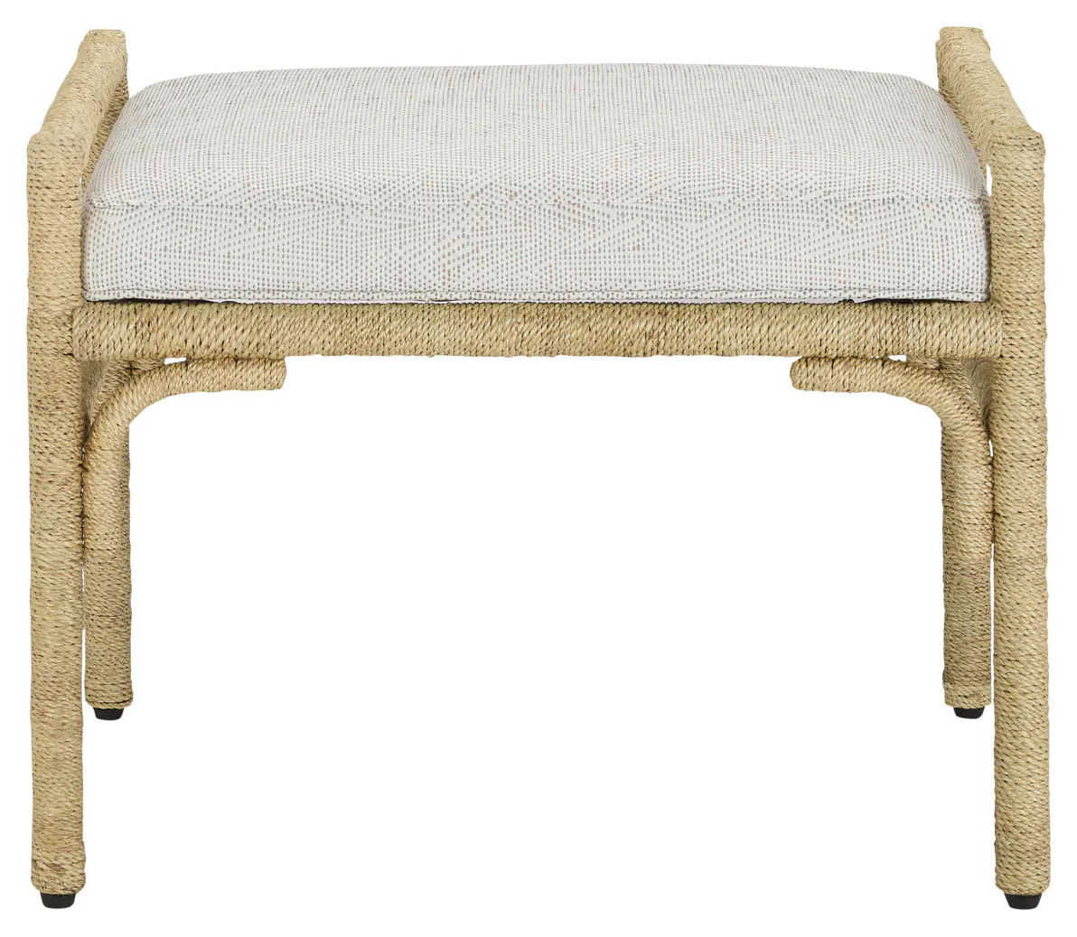 Currey and Company 7000-1162 Olisa Natural Ottoman Rowann Pearl Currey and Company 7000-1162 Olisa Natural Ottoman Rowann Pearl