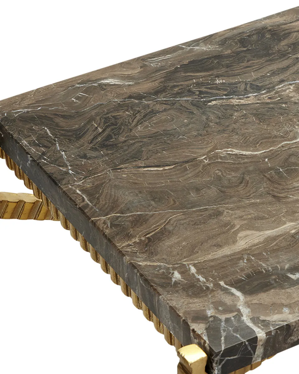 Currey and Company 4000-0173 Flying Marble Gold Console Table Currey and Company 4000-0173 Flying Marble Gold Console Table