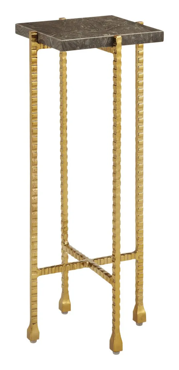 Currey and Company 4000-0171 Flying Marble Gold Drinks Table Currey and Company 4000-0171 Flying Marble Gold Drinks Table