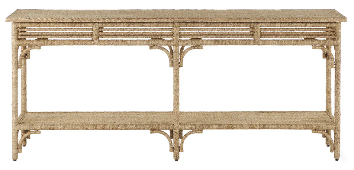 Currey and Company 3000-0246 Olisa Large Rope Console Table Currey and Company 3000-0246 Olisa Large Rope Console Table