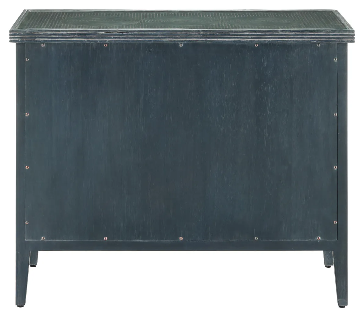 Currey and Company 3000-0291 Santos Vintage Navy Large Chest Currey and Company 3000-0291 Santos Vintage Navy Large Chest