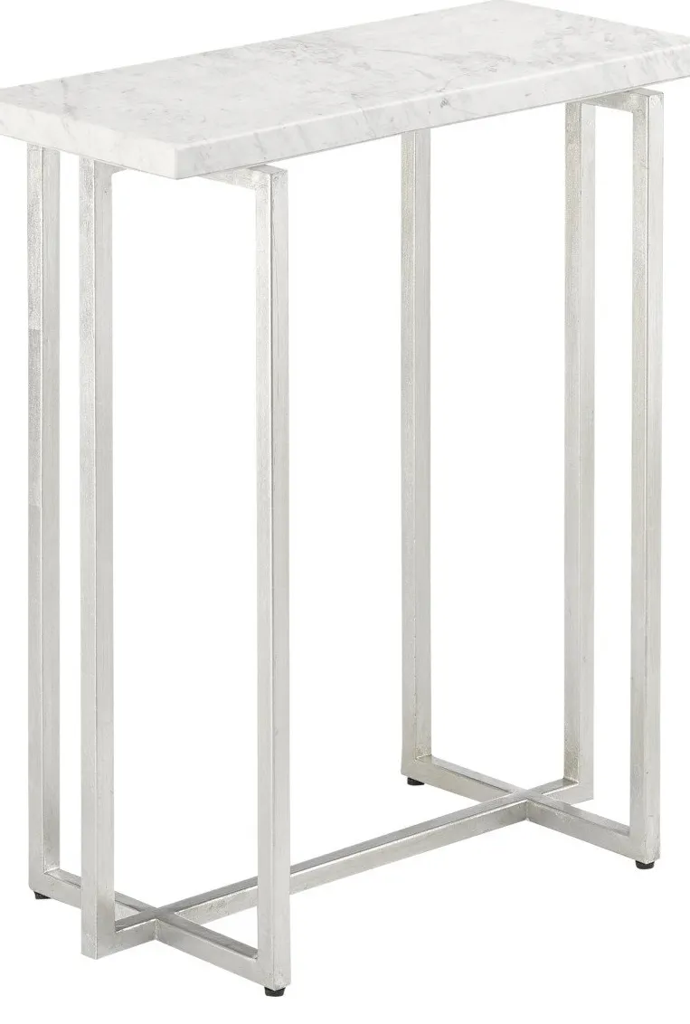 Currey and Company 4000-0070 Cora White Marble Accent Table Currey and Company 4000-0070 Cora White Marble Accent Table
