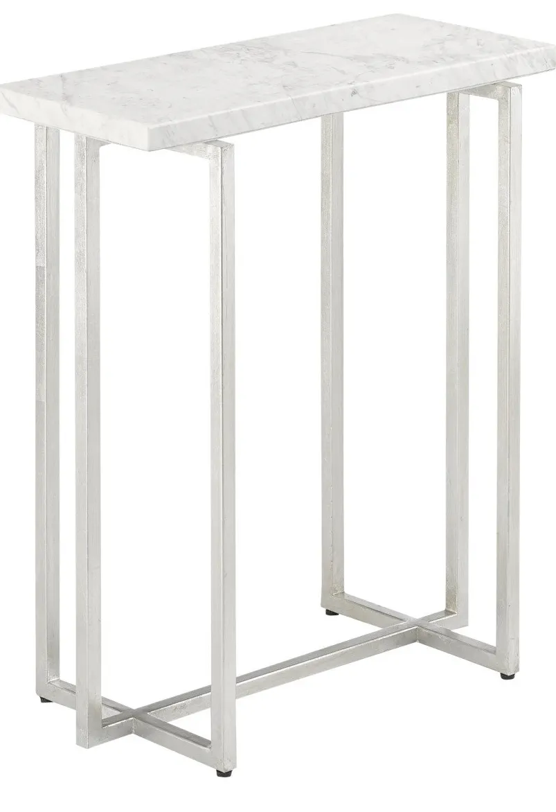 Currey and Company 4000-0070 Cora White Marble Accent Table Currey and Company 4000-0070 Cora White Marble Accent Table