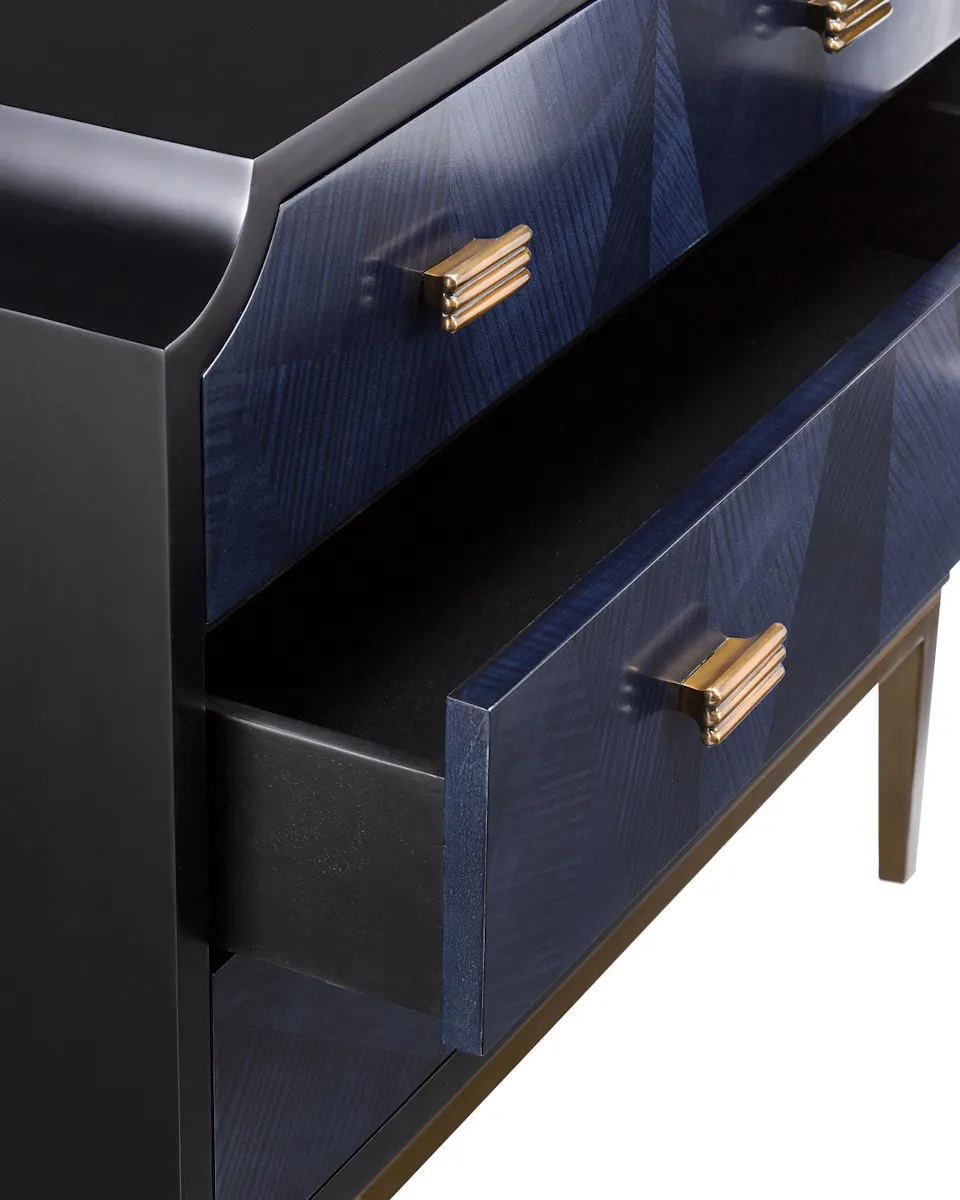 Currey and Company 3000-0124 Kallista Blue Chest Currey and Company 3000-0124 Kallista Blue Chest