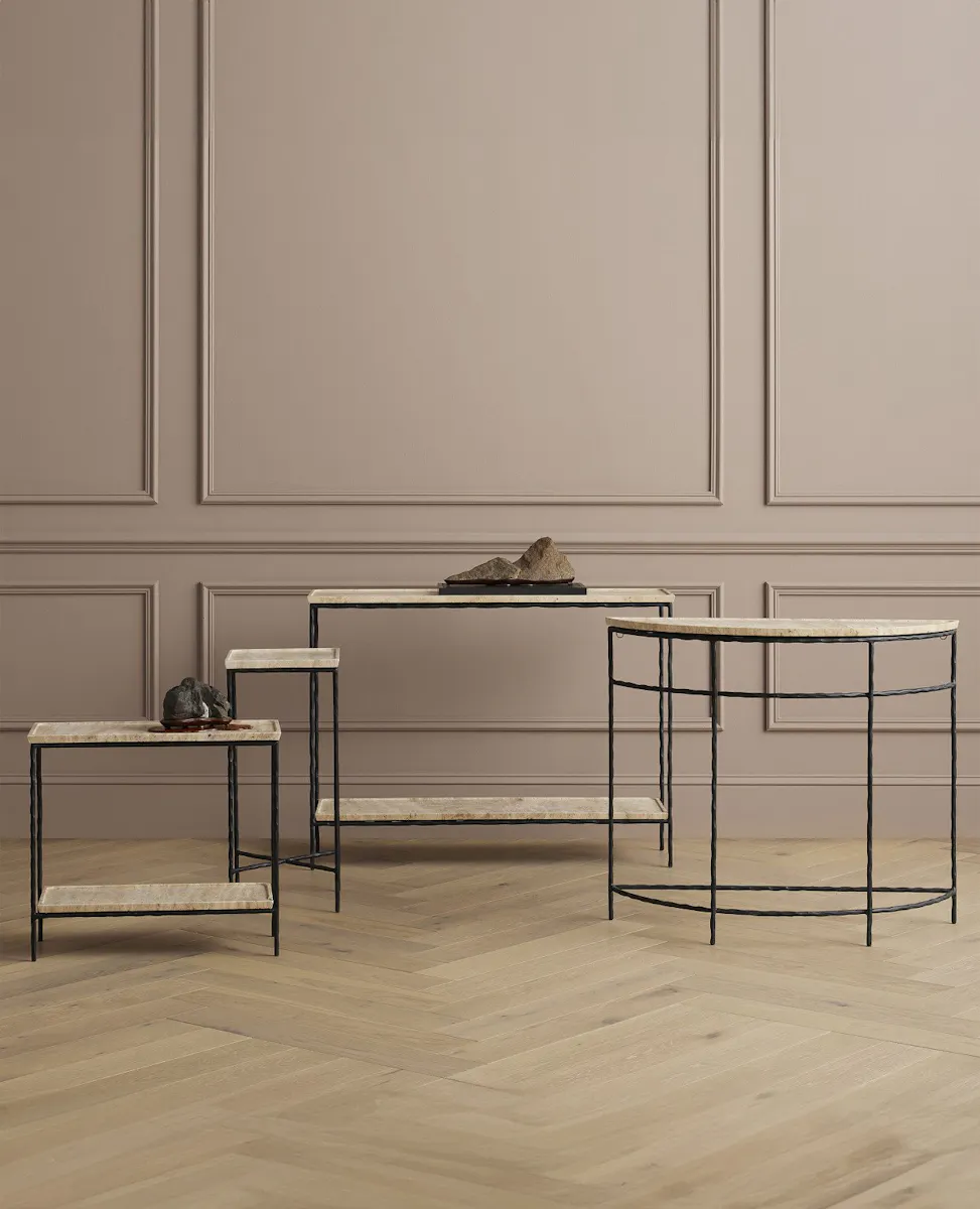 Currey and Company 4000-0136 Boyles Travertine Side Table Currey and Company 4000-0136 Boyles Travertine Side Table