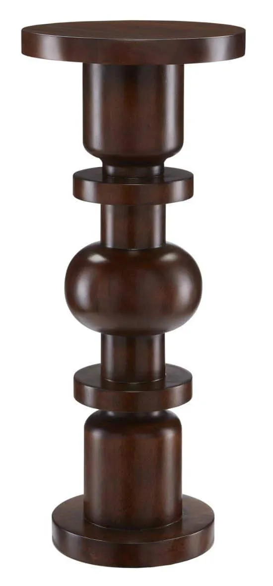 Currey and Company 3000-0187 Sasha Walnut Drinks Table