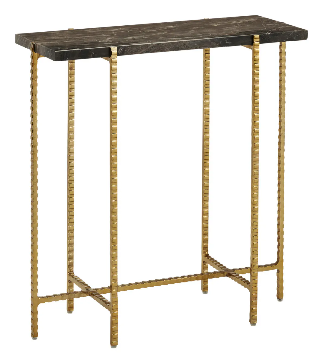 Currey and Company 4000-0172 Flying Marble Gold Side Table Currey and Company 4000-0172 Flying Marble Gold Side Table