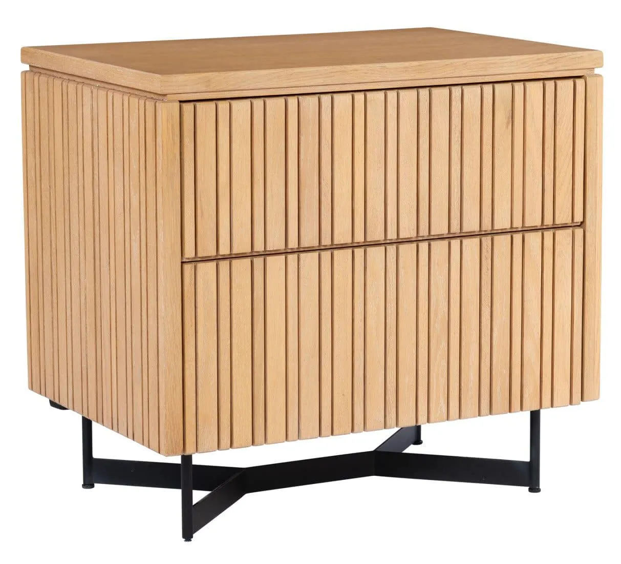 Currey and Company 3000-0292 Indeo Washed Oak Nightstand