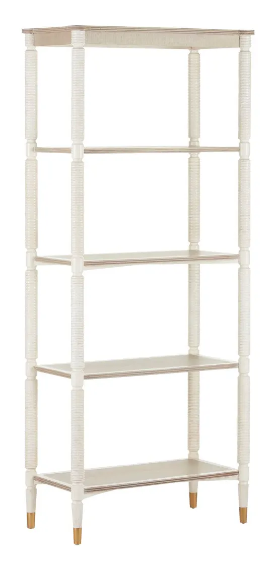 Currey and Company 3000-0203 Aster White Etagere Currey and Company 3000-0203 Aster White Etagere