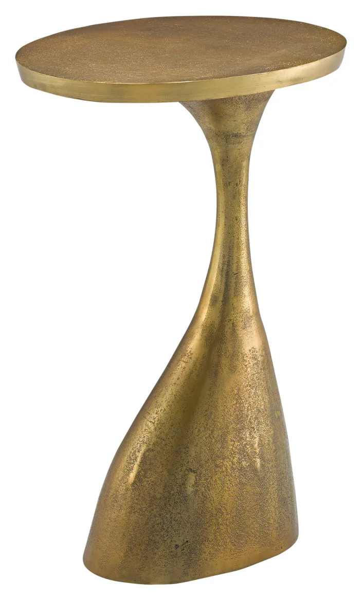 Currey and Company 4000-0074 Ishaan Brass Accent Table Currey and Company 4000-0074 Ishaan Brass Accent Table