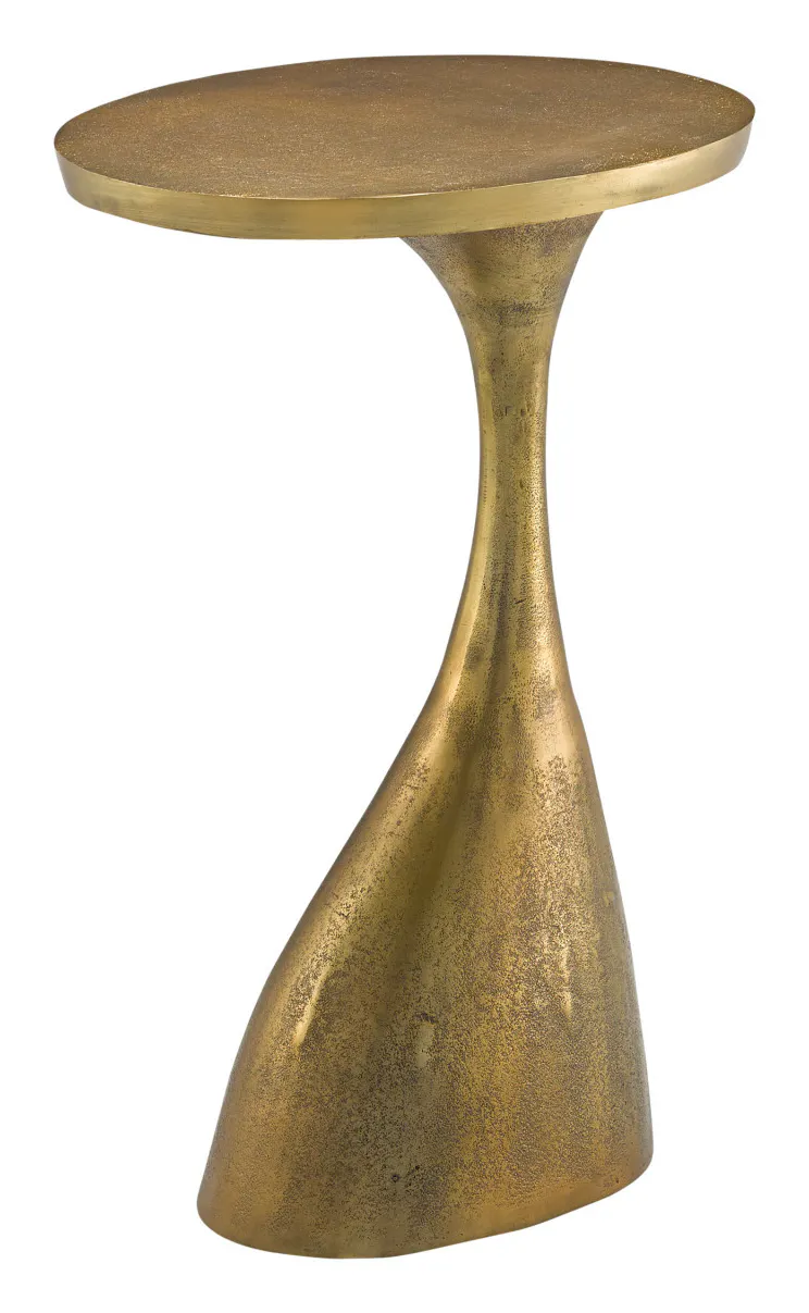 Currey and Company 4000-0074 Ishaan Brass Accent Table Currey and Company 4000-0074 Ishaan Brass Accent Table
