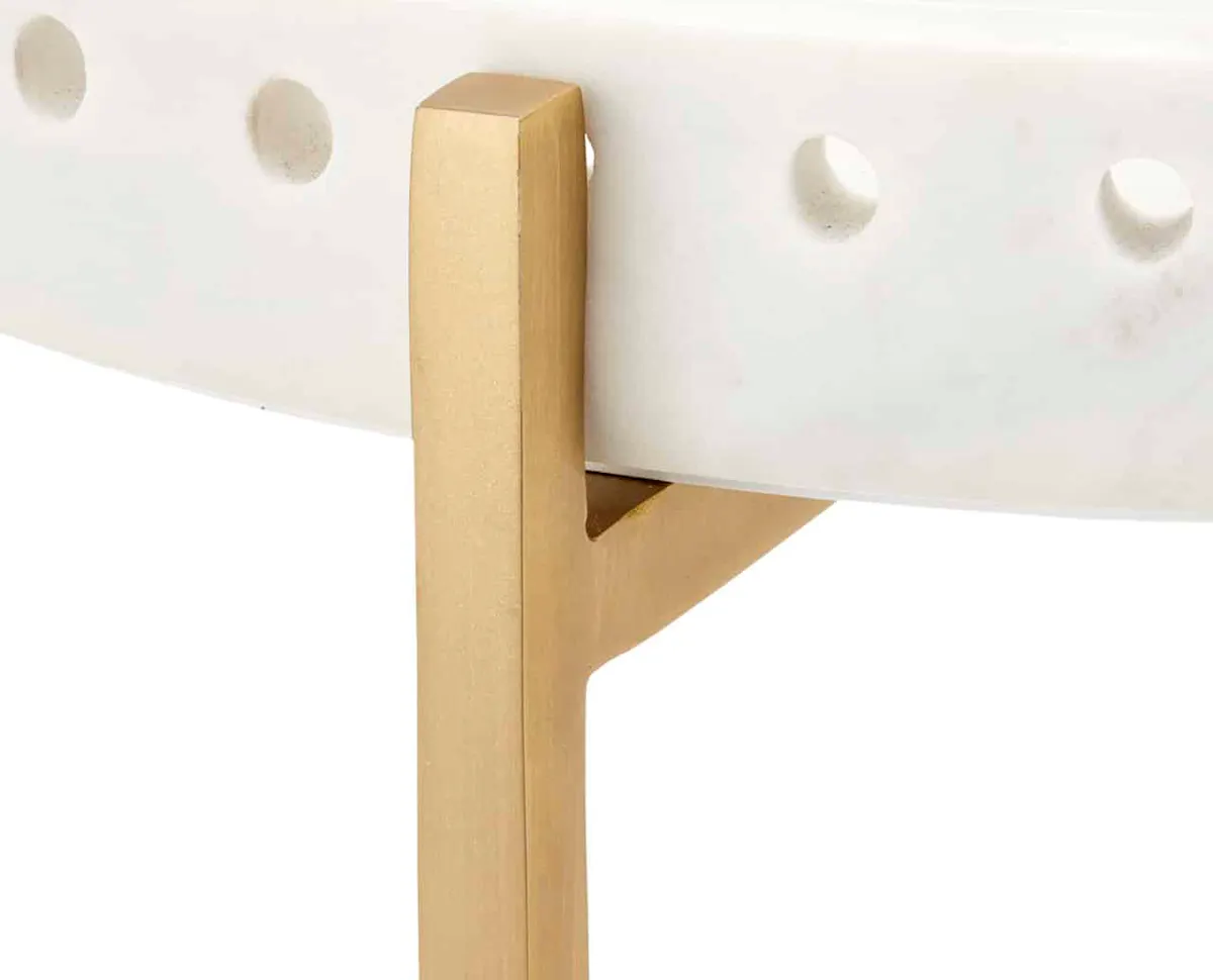 Currey and Company 4000-0146 Freya Marble Accent Table Currey and Company 4000-0146 Freya Marble Accent Table