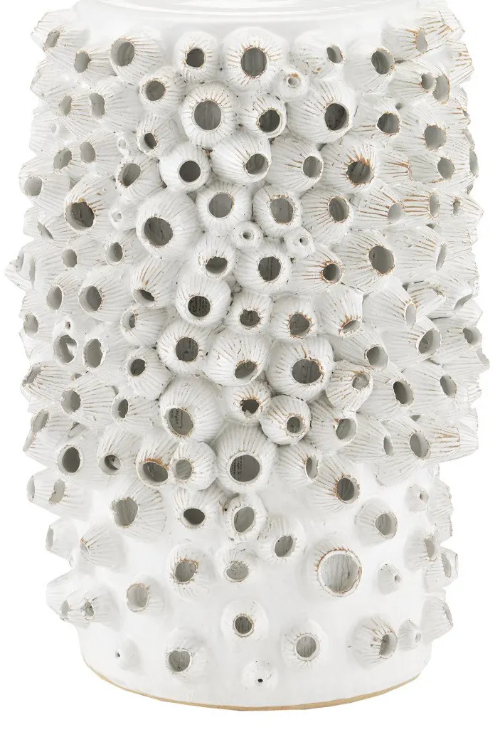 Currey and Company 2000-0033 Barnacle White Accent Table Currey and Company 2000-0033 Barnacle White Accent Table