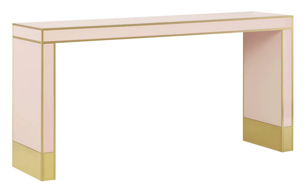 Currey and Company 3000-0210 Arden Pink Console Table Currey and Company 3000-0210 Arden Pink Console Table