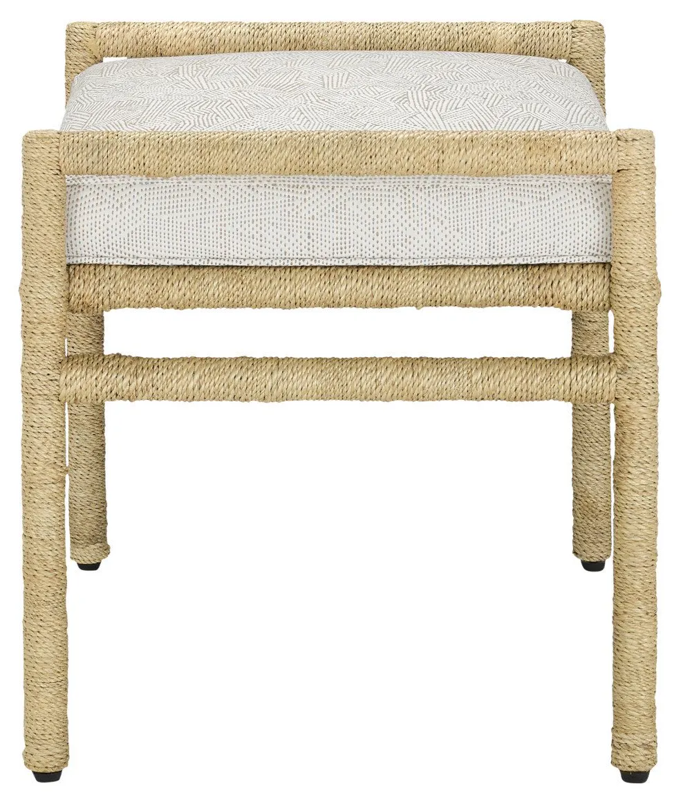 Currey and Company 7000-1162 Olisa Natural Ottoman Rowann Pearl Currey and Company 7000-1162 Olisa Natural Ottoman Rowann Pearl