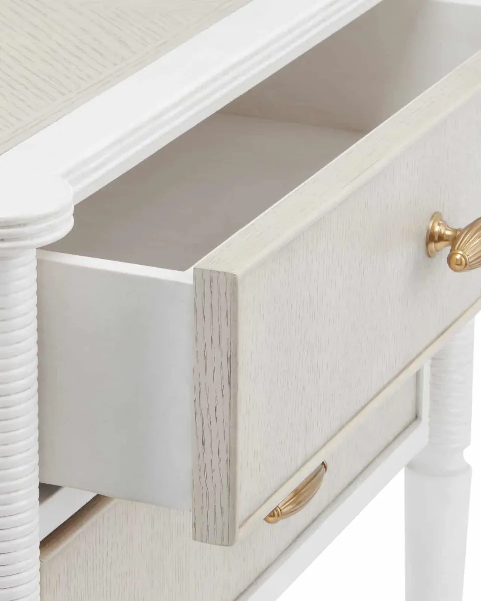 Currey and Company 3000-0191 Aster White Nightstand Currey and Company 3000-0191 Aster White Nightstand