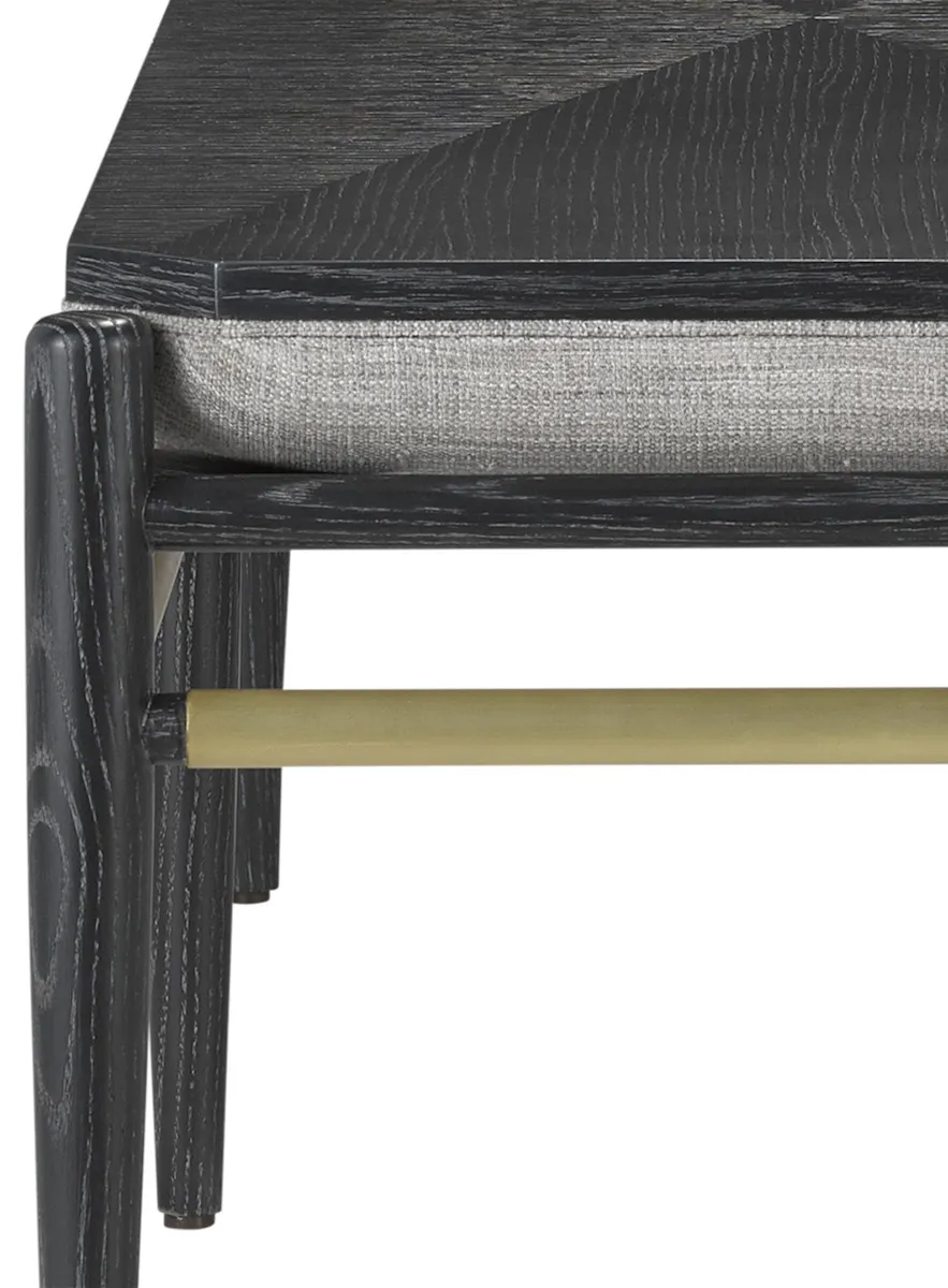Currey and Company 7000-0312 Visby Black Bench Arita Smoke Currey and Company 7000-0312 Visby Black Bench Arita Smoke