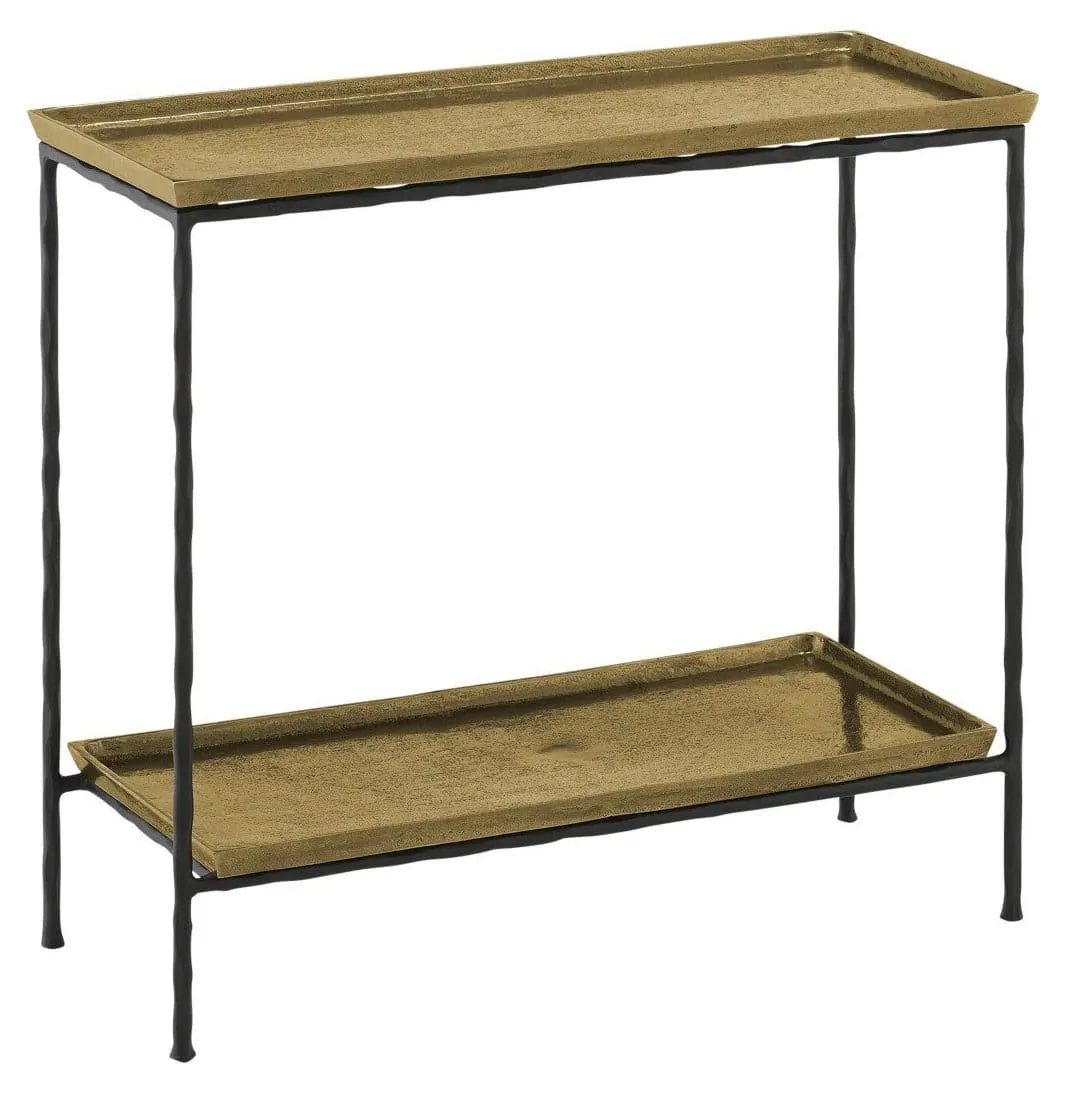 Currey and Company 4000-0060 Boyles Brass Side Table