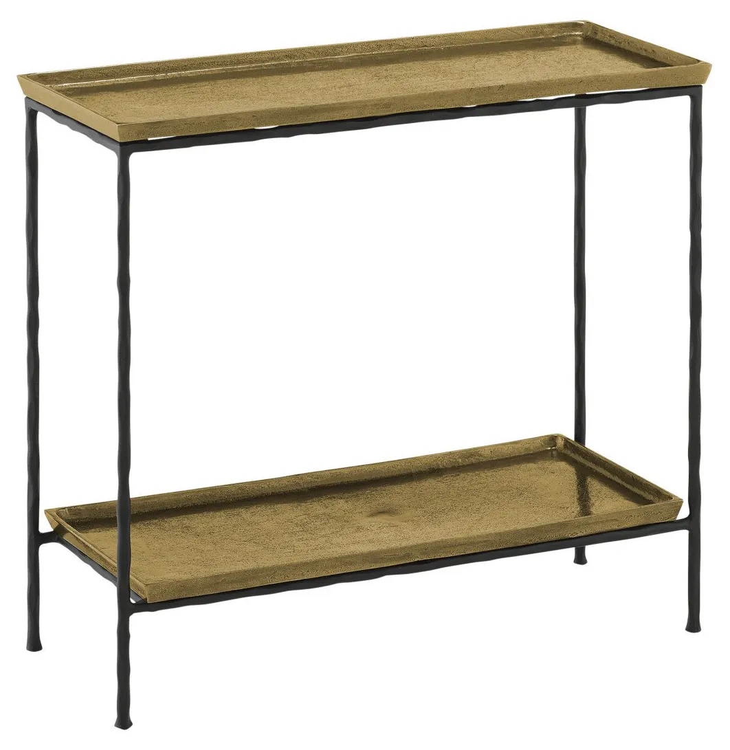 Currey and Company 4000-0060 Boyles Brass Side Table Currey and Company 4000-0060 Boyles Brass Side Table