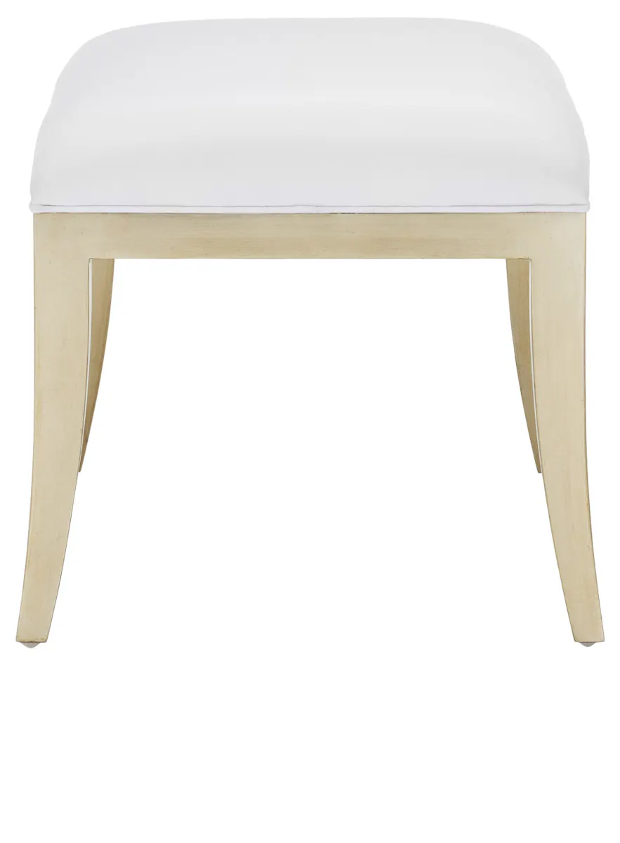 Currey and Company 7000-0651 Garson Silver Ottoman Muslin Currey and Company 7000-0651 Garson Silver Ottoman Muslin